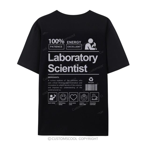 Laboratory Scientist Casual Short Sleeve T-shirt Customscool