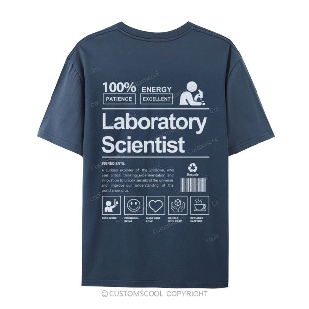 Laboratory Scientist Casual Short Sleeve T-shirt Customscool