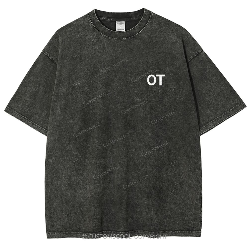 Occupational Therapist Unisex Fit Washed T-Shirt Customscool