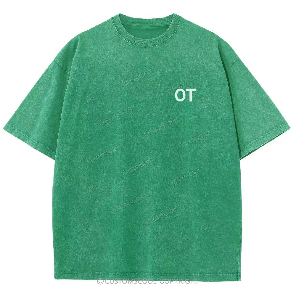 Occupational Therapist Unisex Fit Washed T-Shirt Customscool