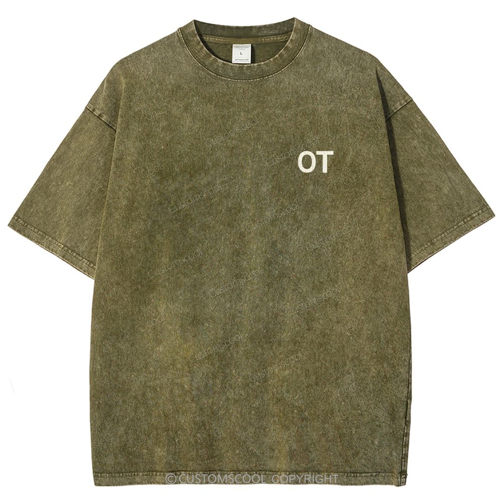 Occupational Therapist Unisex Fit Washed T-Shirt Customscool