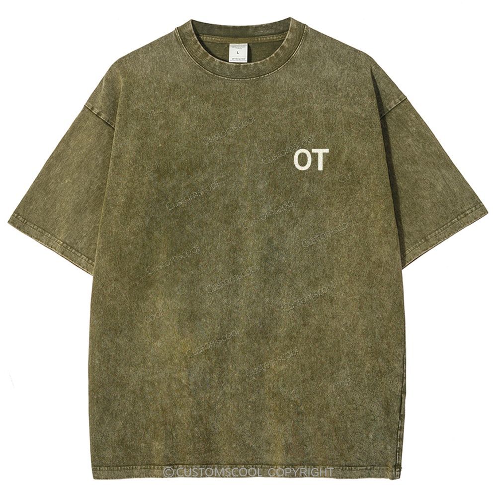Occupational Therapist Unisex Fit Washed T-Shirt Customscool