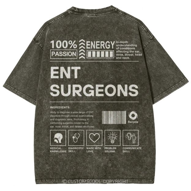 Ent Surgeons Unisex Fit Washed T-Shirt