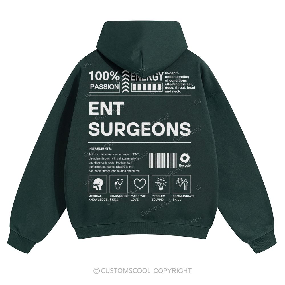 Ent Surgeons Solid Color Hoodie