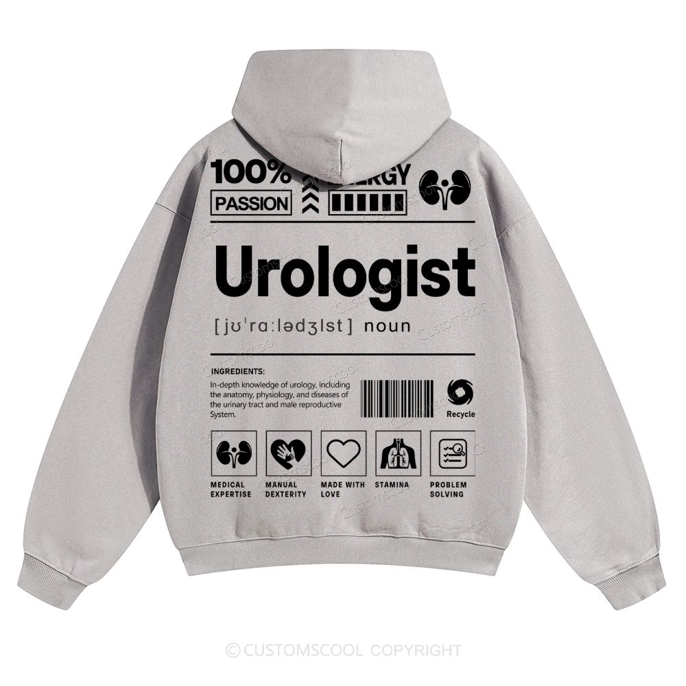 Urologist Solid Color Hoodie