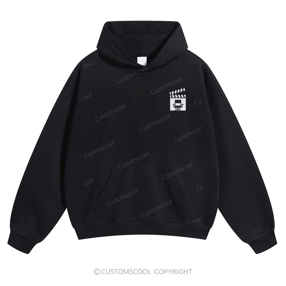 Film Director Solid Color Hoodie Customscool