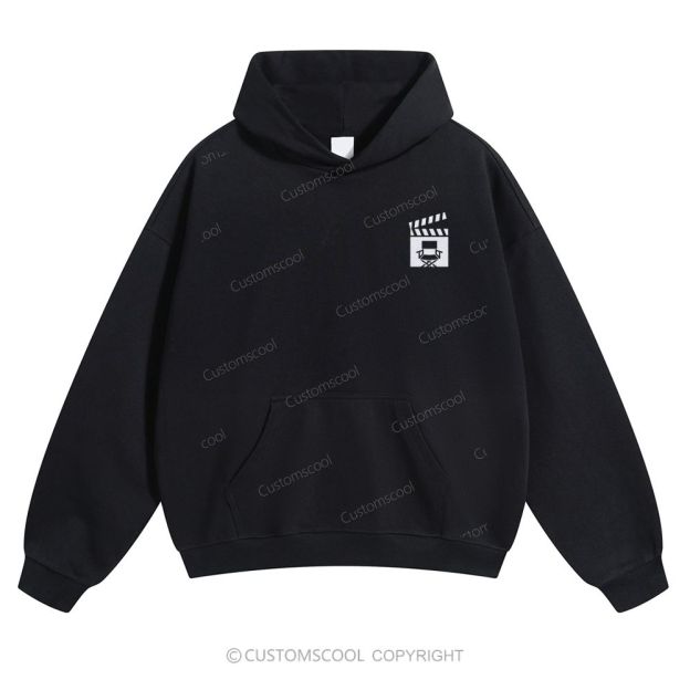 Film Director Solid Color Hoodie Customscool