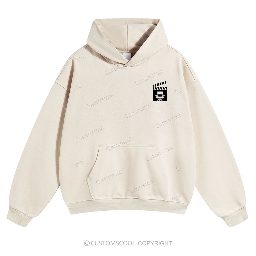 Film Director Solid Color Hoodie Customscool