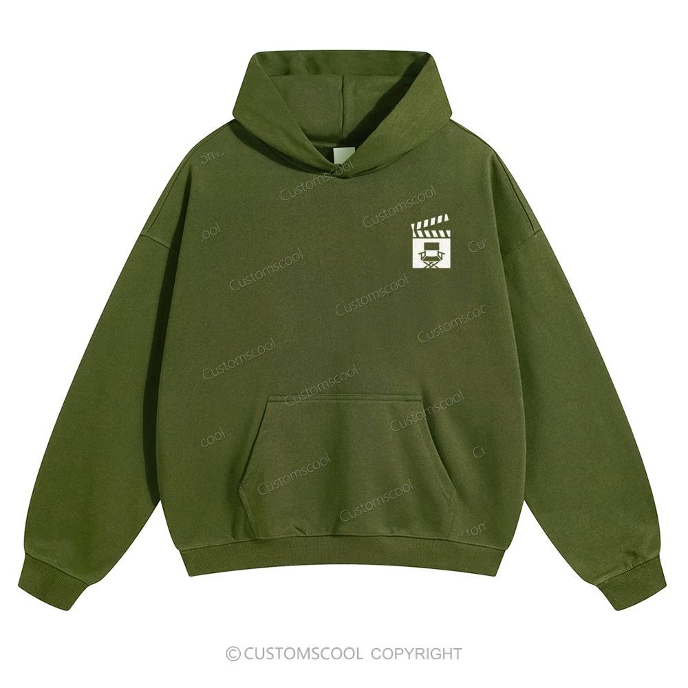 Film Director Solid Color Hoodie Customscool