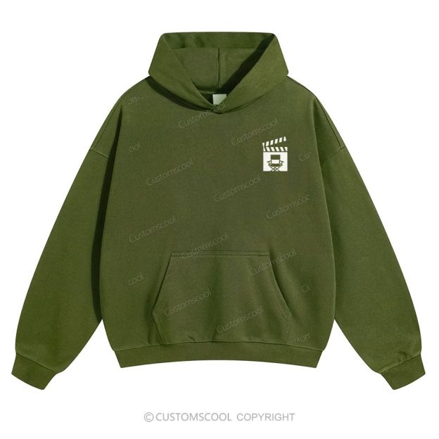 Film Director Solid Color Hoodie Customscool