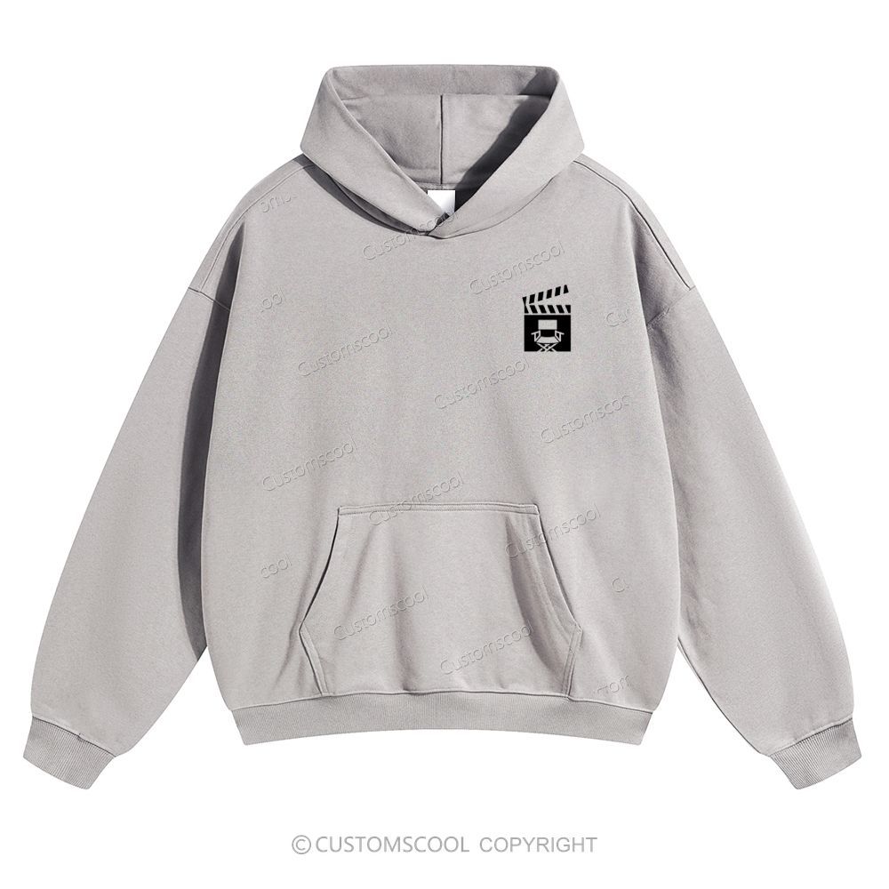 Film Director Solid Color Hoodie Customscool