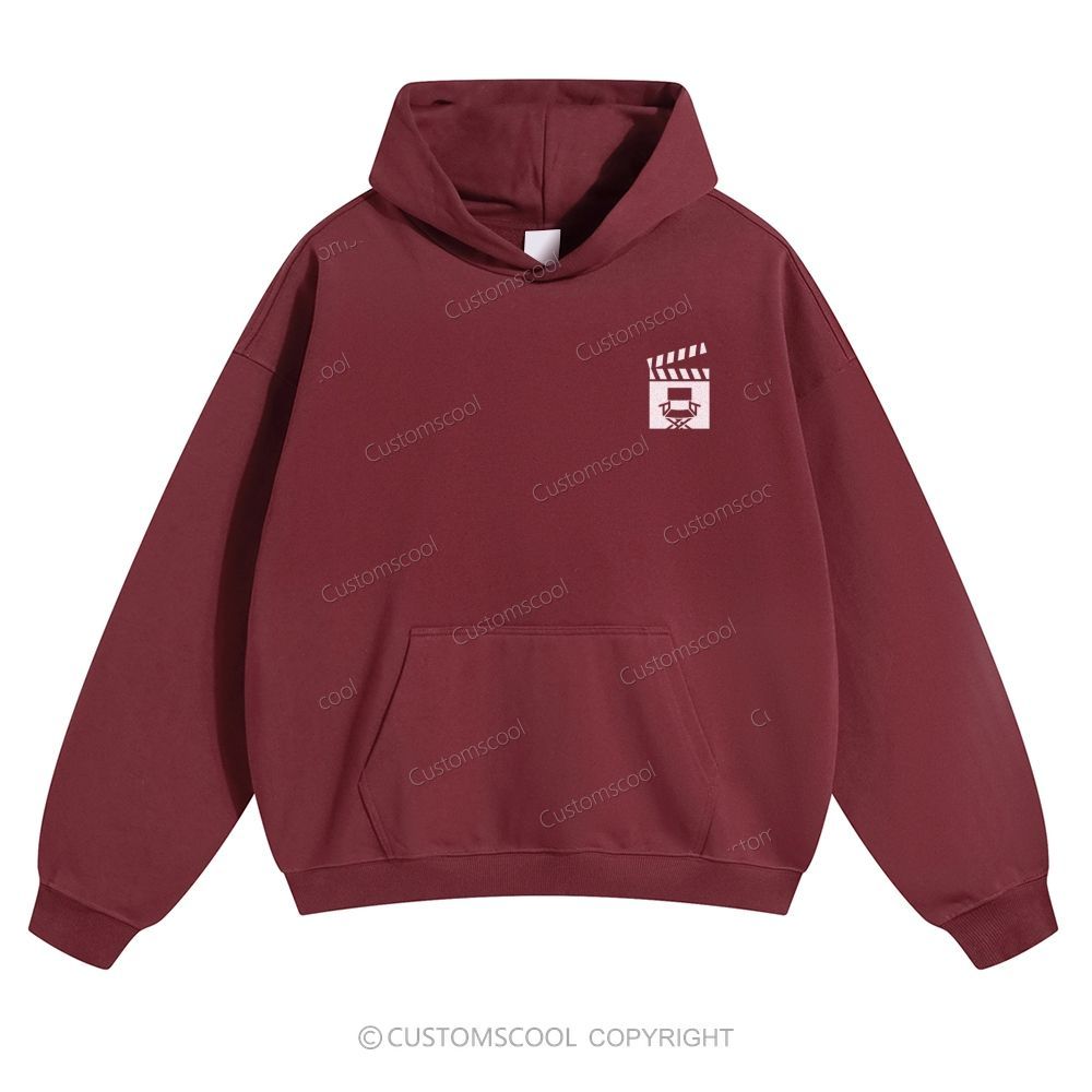 Film Director Solid Color Hoodie Customscool