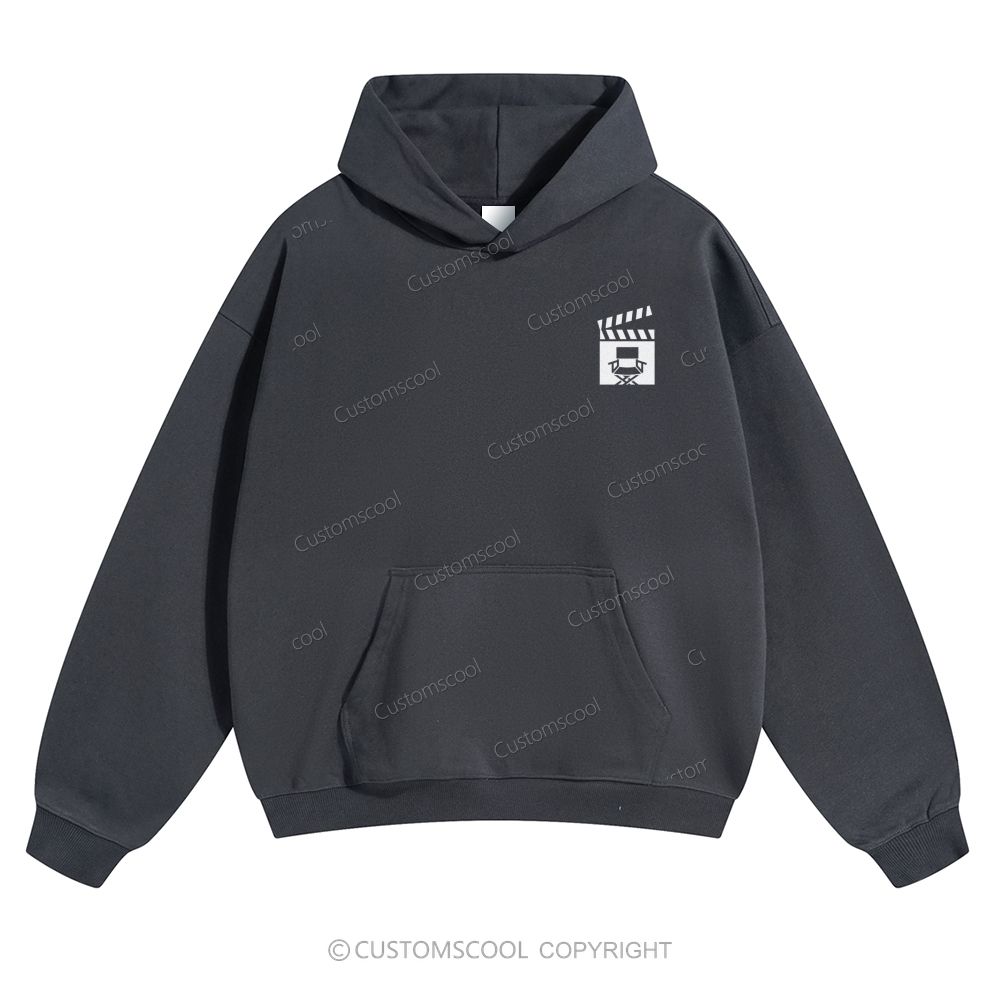 Film Director Solid Color Hoodie Customscool
