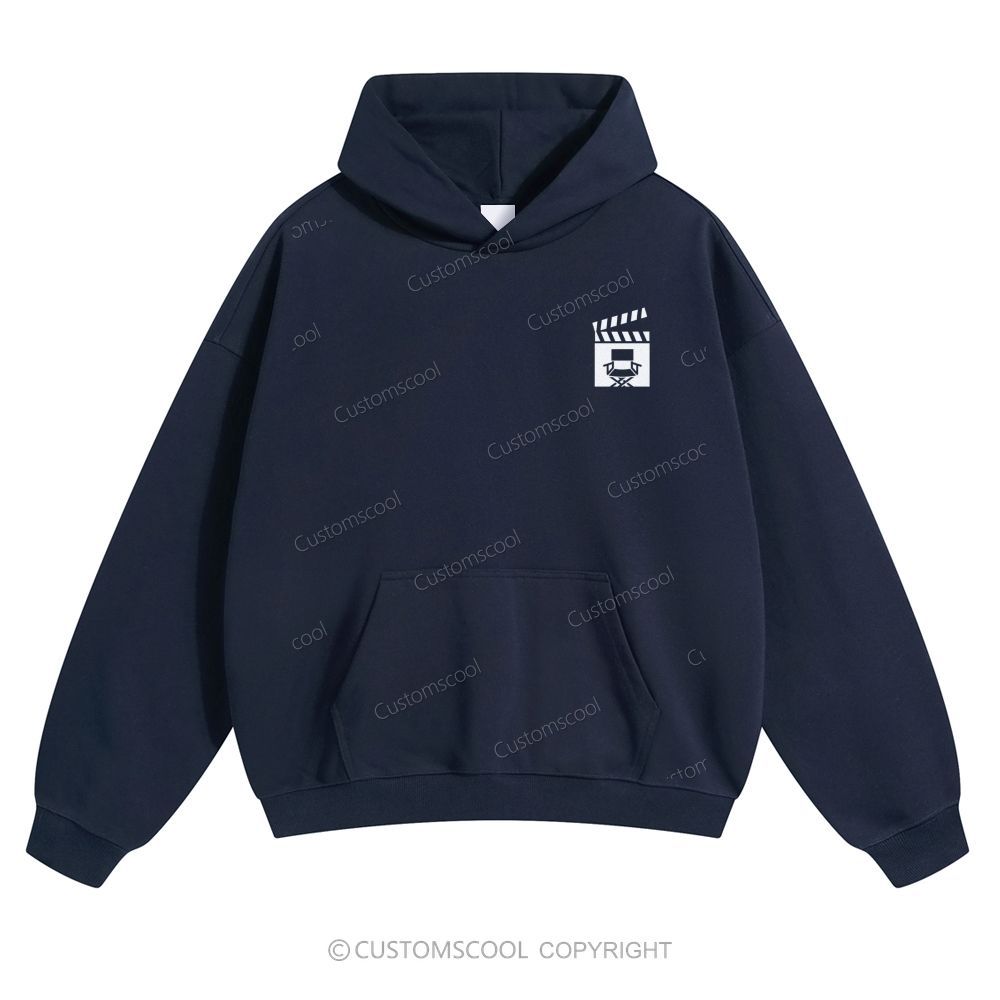Film Director Solid Color Hoodie Customscool