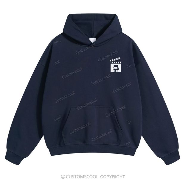 Film Director Solid Color Hoodie Customscool