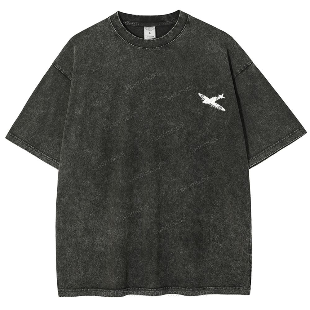 Aircraft Engineer Unisex Fit Washed T-Shirt Customscool
