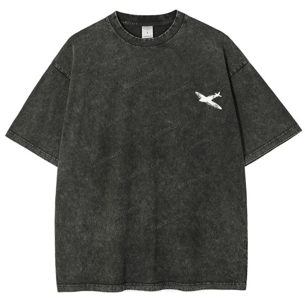 Aircraft Engineer Unisex Fit Washed T-Shirt Customscool