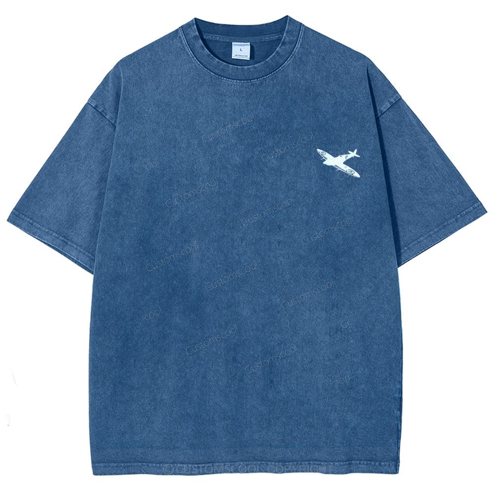 Aircraft Engineer Unisex Fit Washed T-Shirt Customscool
