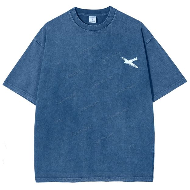 Aircraft Engineer Unisex Fit Washed T-Shirt Customscool