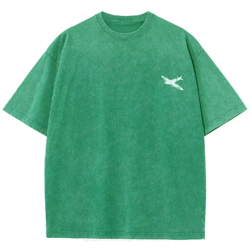 Aircraft Engineer Unisex Fit Washed T-Shirt Customscool