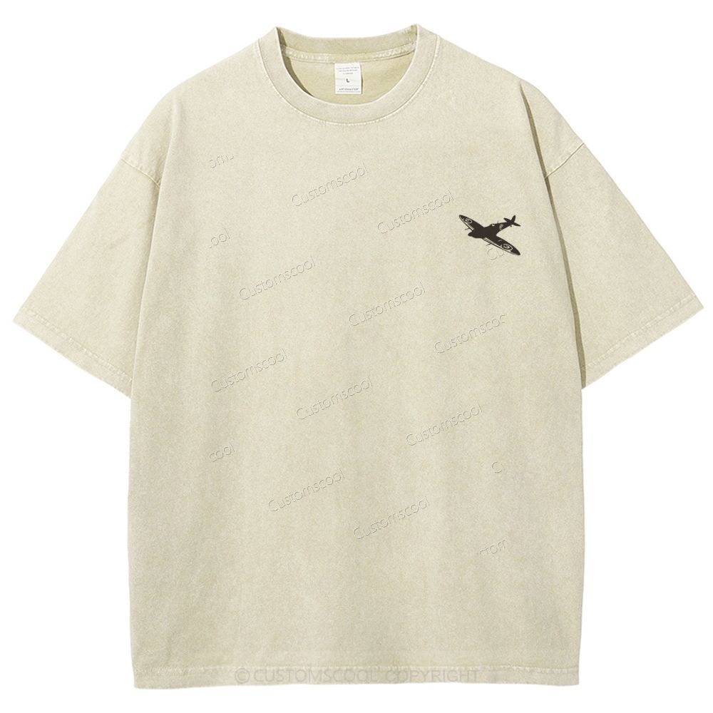 Aircraft Engineer Unisex Fit Washed T-Shirt Customscool