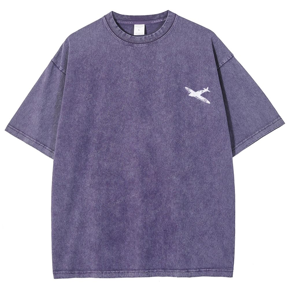Aircraft Engineer Unisex Fit Washed T-Shirt Customscool
