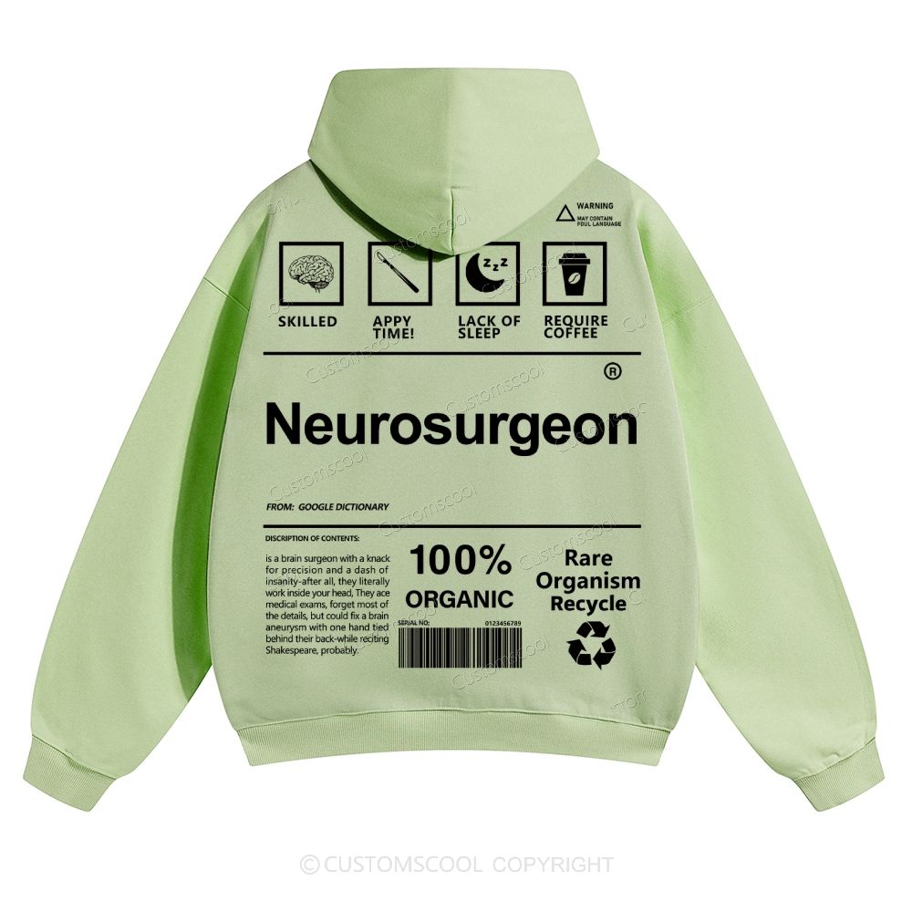 Neurosurgeon Solid Color Hoodie Customscool