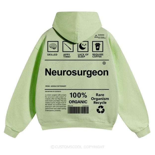 Neurosurgeon Solid Color Hoodie Customscool