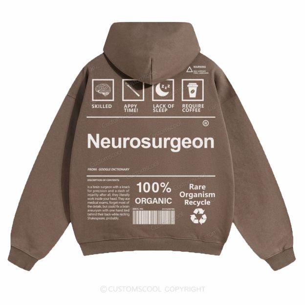 Neurosurgeon Solid Color Hoodie Customscool