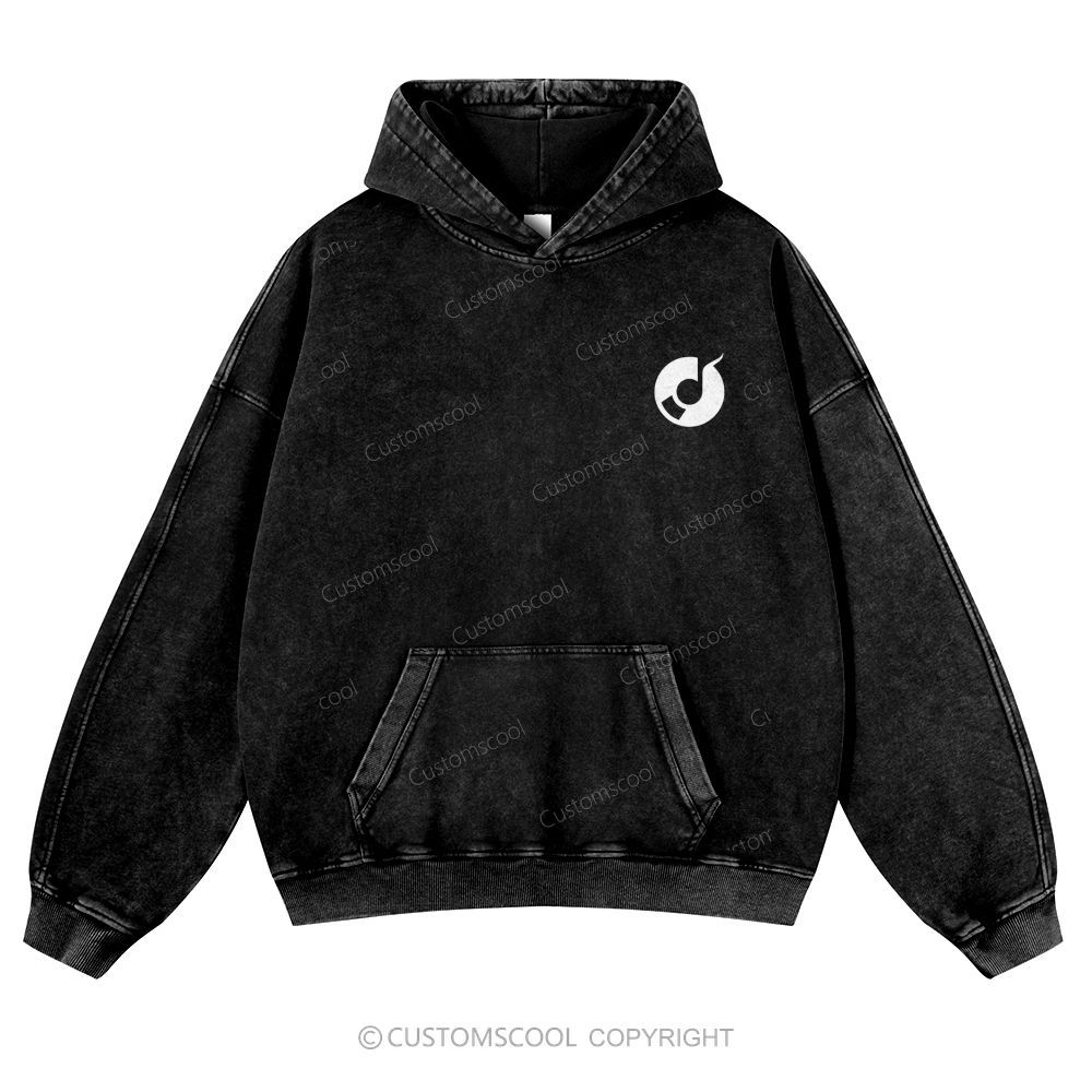 Music Producer Casual Washed Hoodie Customscool