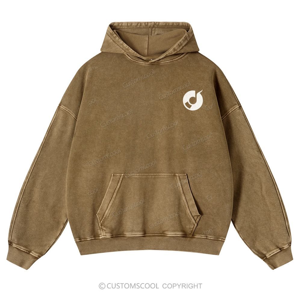 Music Producer Casual Washed Hoodie Customscool