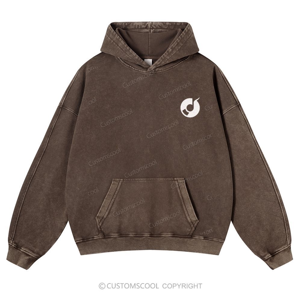 Music Producer Casual Washed Hoodie Customscool
