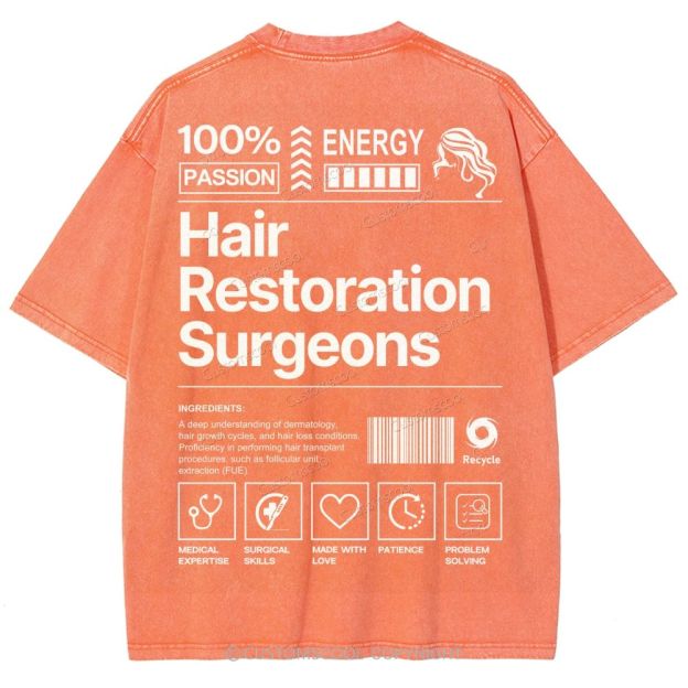 Hair Restoration Surgeons Unisex Fit Washed T-Shirt Customscool