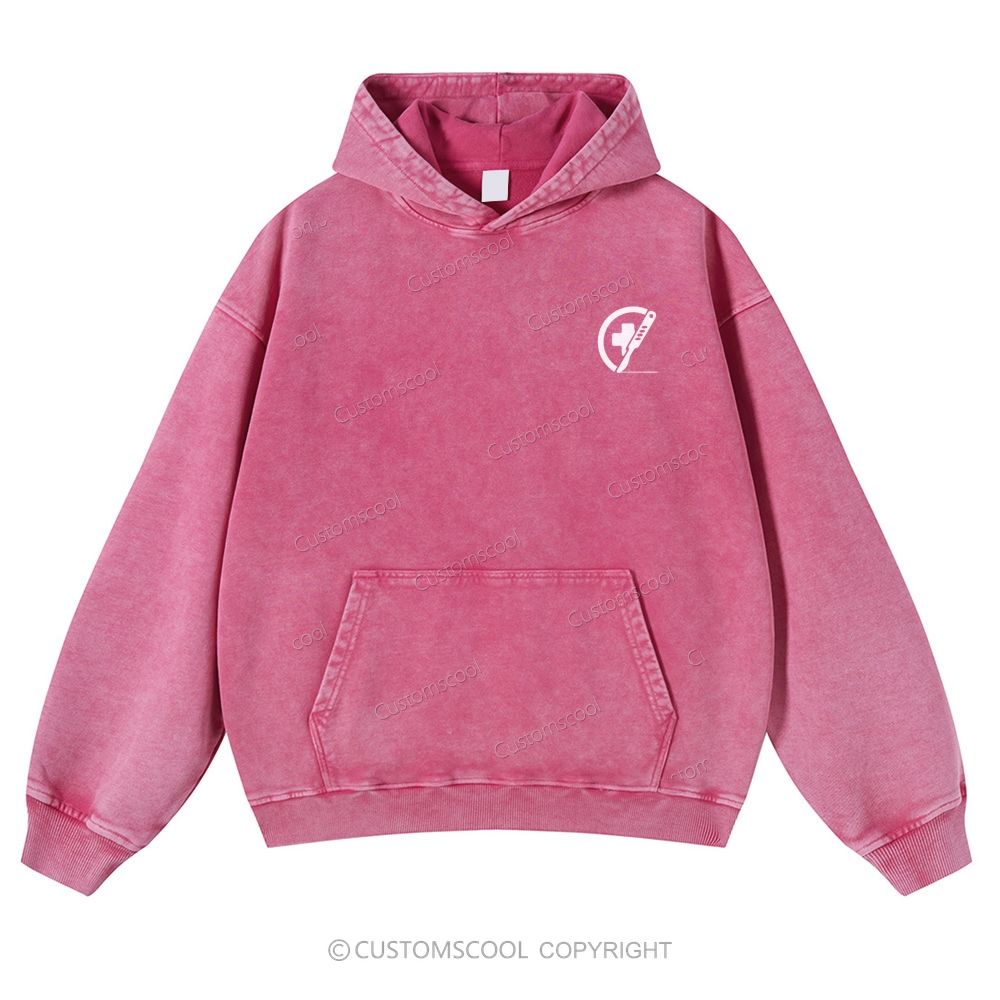 Surgeon Casual Washed Hoodie Customscool