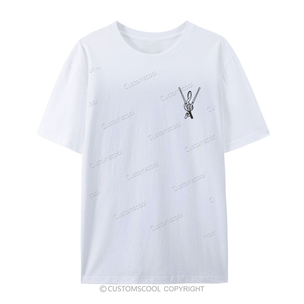 Drummer Casual Short Sleeve T-Shirt Customscool