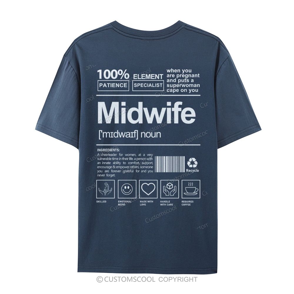 Midwife Casual Short Sleeve T-Shirt Customscool