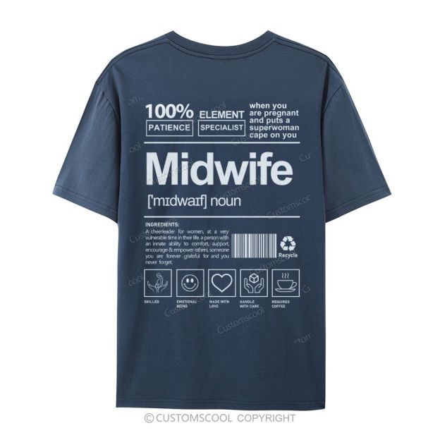 Midwife Casual Short Sleeve T-Shirt Customscool