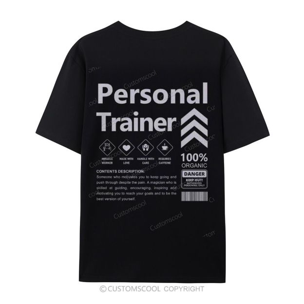 Personal Trainer Casual Short Sleeve T-Shirt Customscool