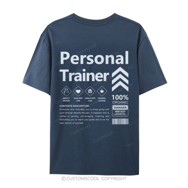 Personal Trainer Casual Short Sleeve T-Shirt Customscool