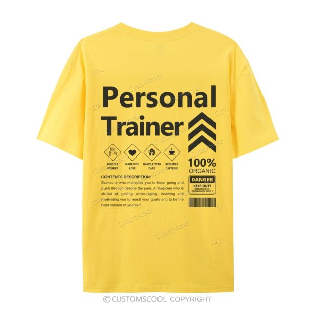 Personal Trainer Casual Short Sleeve T-Shirt Customscool