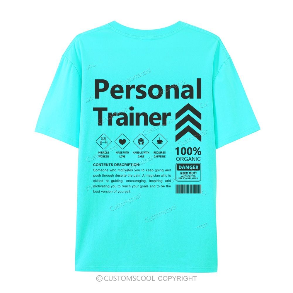 Personal Trainer Casual Short Sleeve T-Shirt Customscool