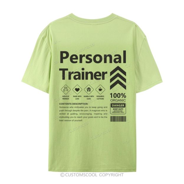 Personal Trainer Casual Short Sleeve T-Shirt Customscool