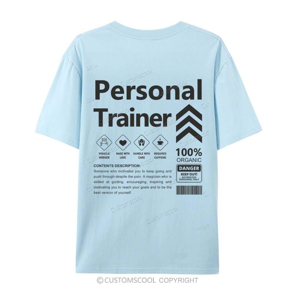Personal Trainer Casual Short Sleeve T-Shirt Customscool
