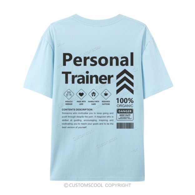 Personal Trainer Casual Short Sleeve T-Shirt Customscool