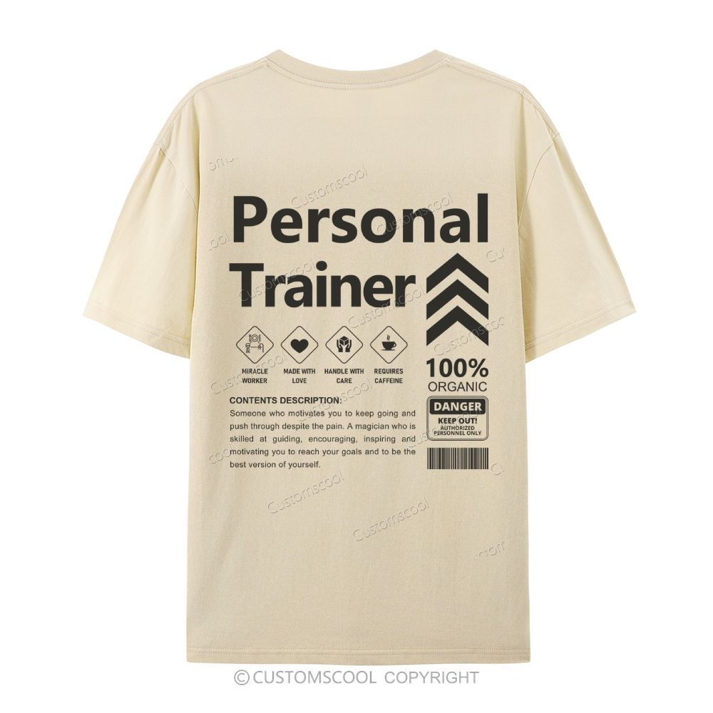 Personal Trainer Casual Short Sleeve T-Shirt Customscool