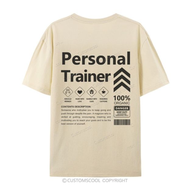 Personal Trainer Casual Short Sleeve T-Shirt Customscool
