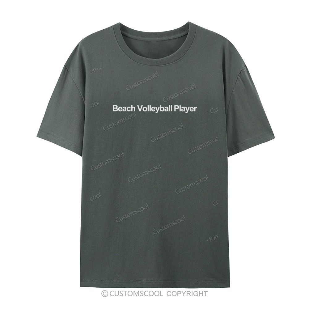 Beach Volleyball Player Casual Short Sleeve T-Shirt Customscool