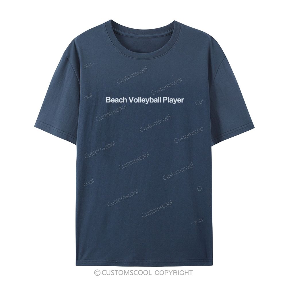Beach Volleyball Player Casual Short Sleeve T-Shirt Customscool