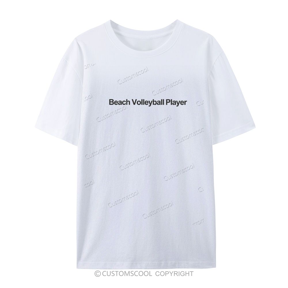 Beach Volleyball Player Casual Short Sleeve T-Shirt Customscool