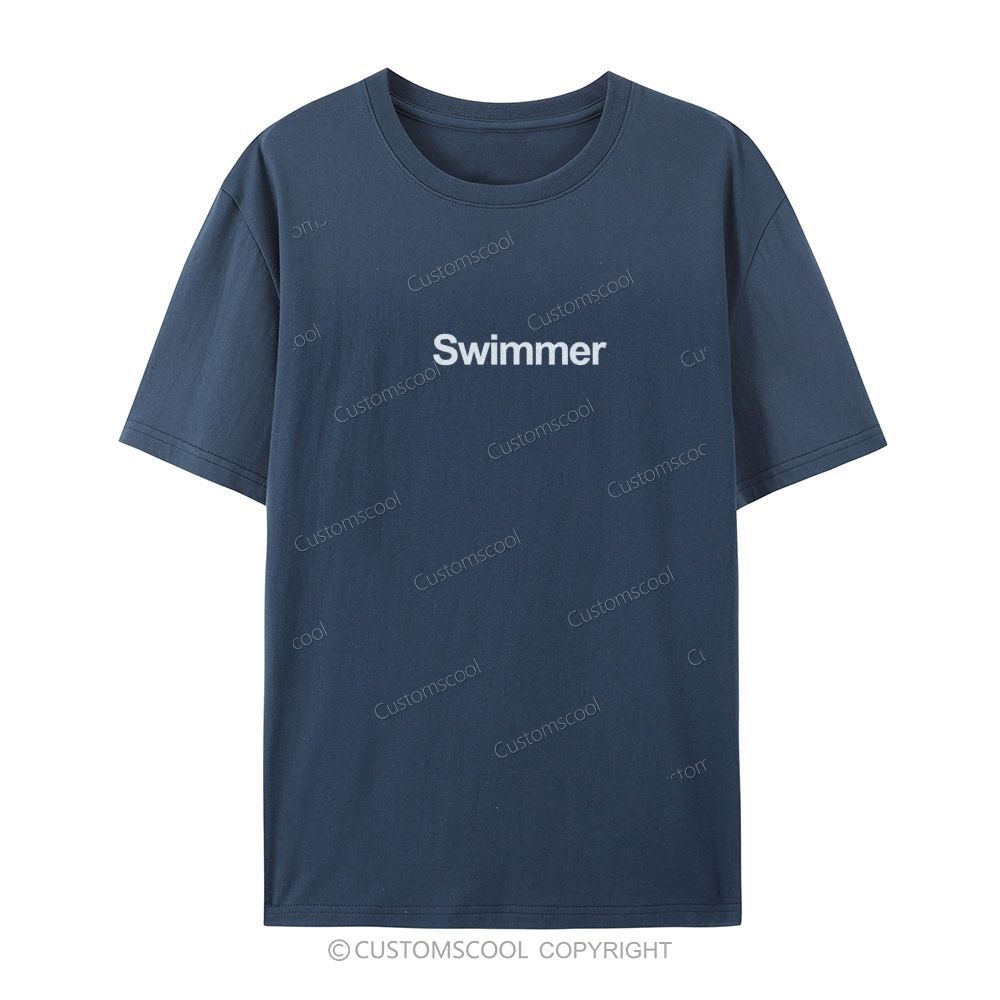 Swimmer Casual Short Sleeve T-Shirt Customscool